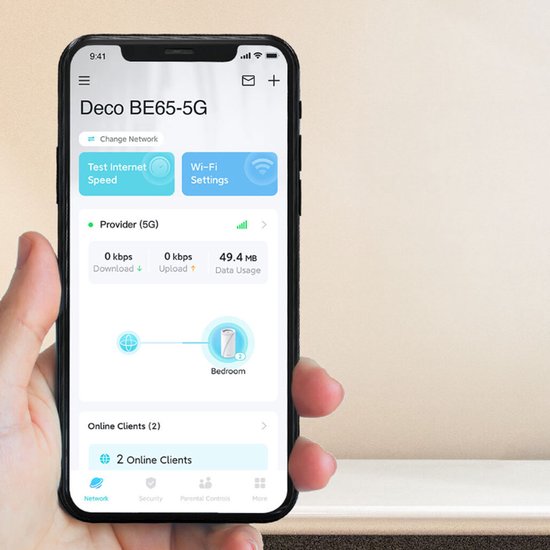 TP-Link Deco BE65-5G Mesh Wifi 7 (Tri-Band & 5G) -9214 Mbps - 3x 2.5Gbps Ethernet- SIM ready