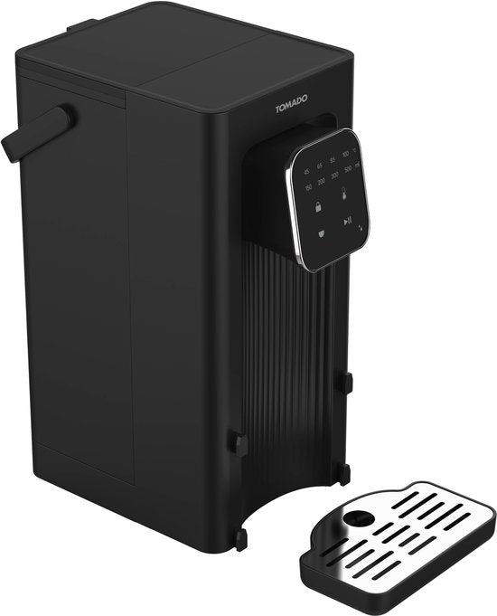 Tomado TWD2503B Heetwaterdispenser - Instant waterkoker - 2,5 liter - Digitaal display - Temperatuurinstelling - Afneembaar waterreservoir - Inclusief waterfilter
