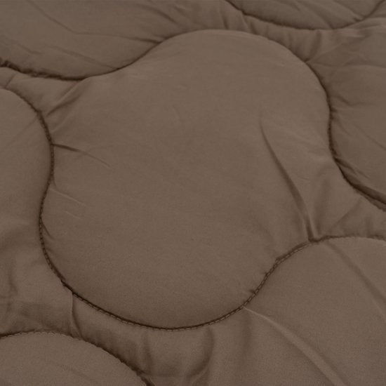 Sleeptime 2 in 1 Teddy Premium Dekbed zonder Overtrek - Dekbed Inclusief Slopen - 200 x 200 cm - Taupe/Bruin