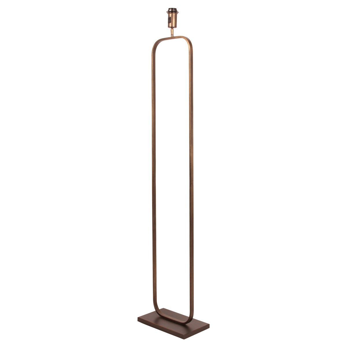 Bronzen Vloerlamp Stang 4740BR, klassieke metalen vloerlamp met kantelbare functie en afmeting 147 cm hoog, robuust ontwerp van Steinhauer
