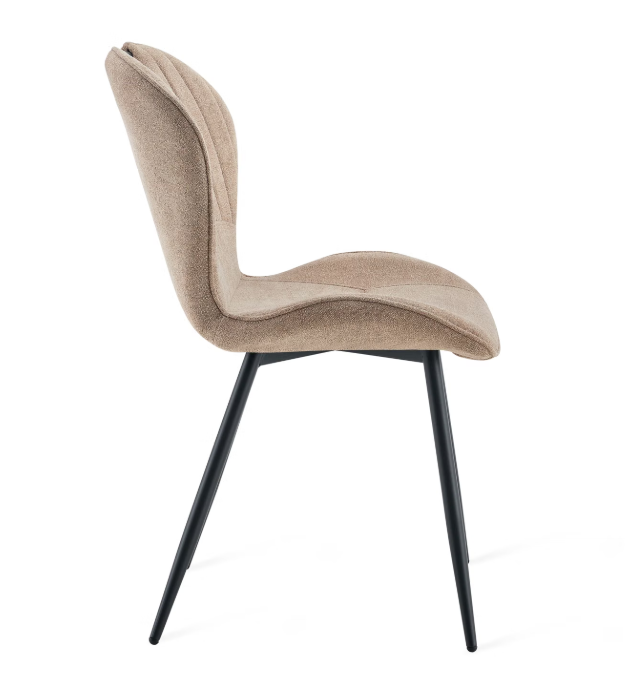 Multifurn Sten Eetkamerstoel Set van 2 - Taupe - 48 x 40 x 120 cm