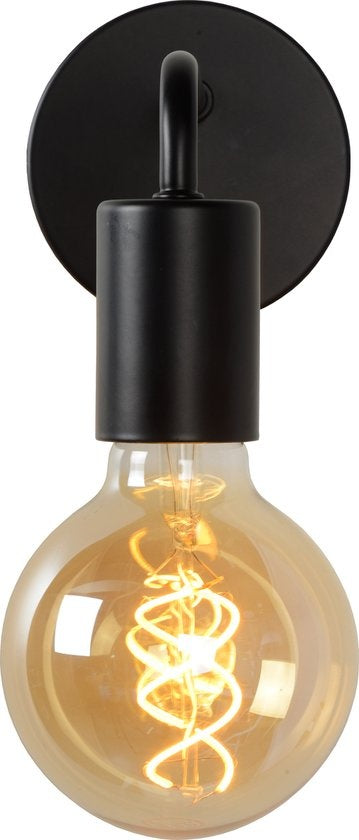 Lucide SCOTT Wandlamp - 1xE27 - Zwart