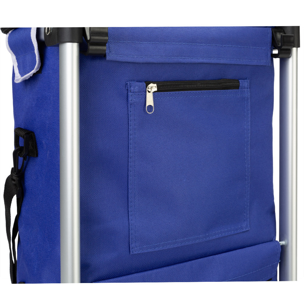 Monzana Winkelwagen blauw aluminium 35L 31x24x54cm
