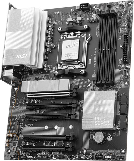 MSI PRO B840-P WIFI - Moederbord ATX - Socket AM5 - AMD B840 - DDR5 - Realtek 7.1 - Wi-Fi 7 - 2.5Gb LAN