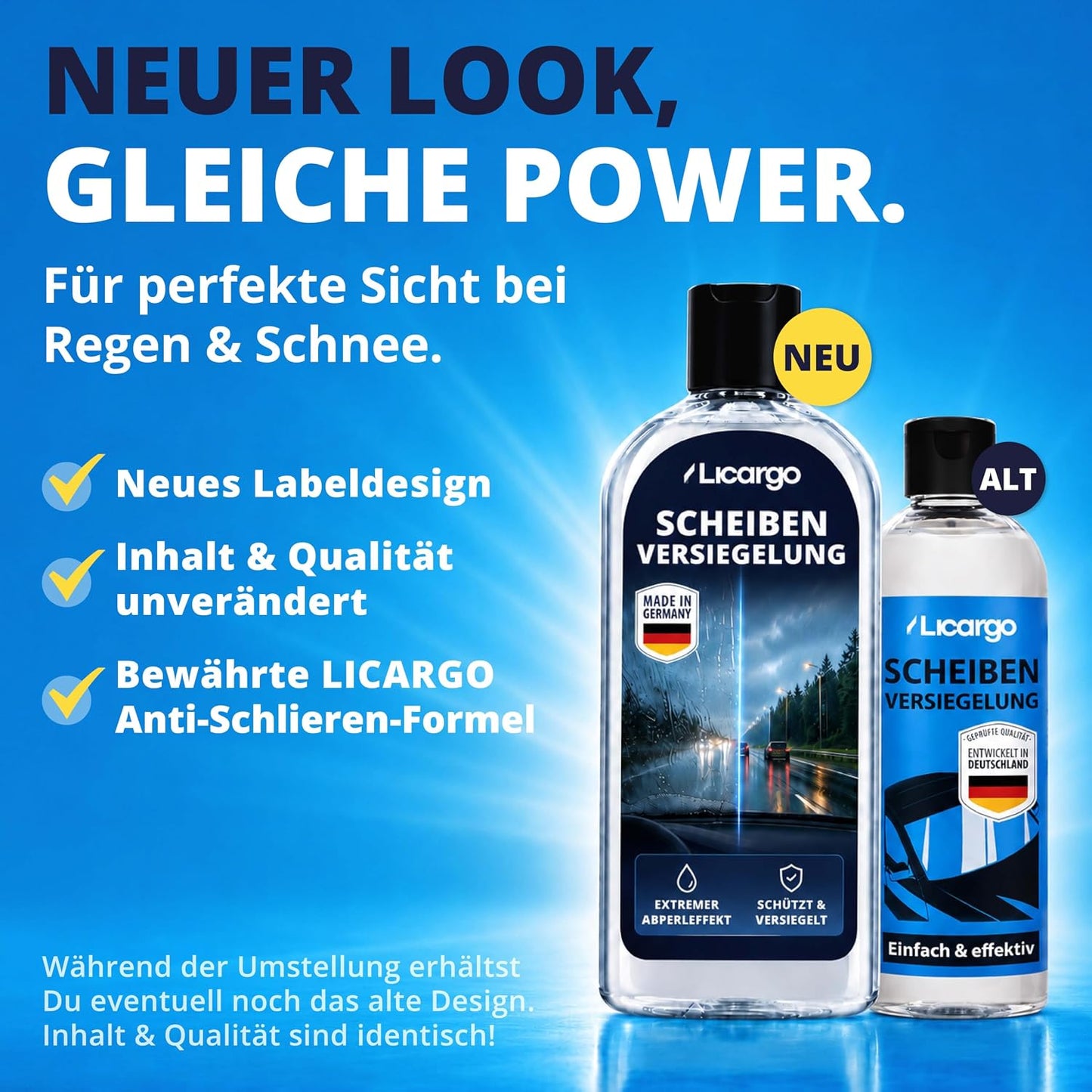 LICARGO Ruitencoating Auto 250 ml - Extreem Afperleffect voor Helder Zicht