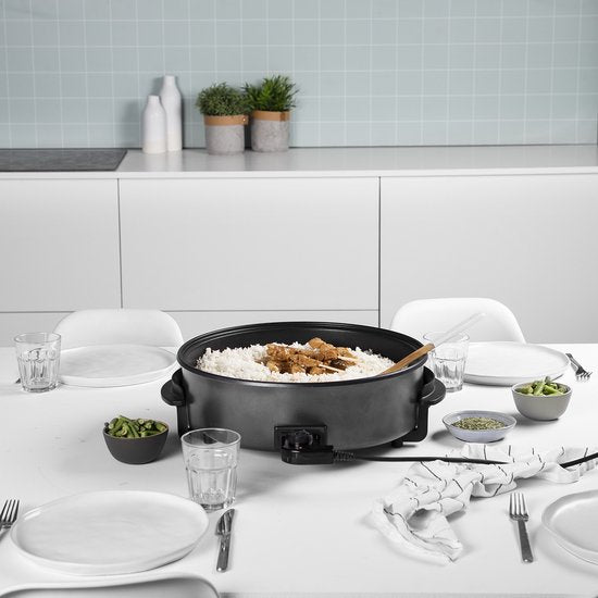 Tristar Elektrische Hapjespan XXL - 1500W - PZ-9146 - Met Thermostaat - Maximale temperatuur 250⁰ C - PFAS-Vrij