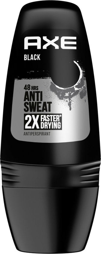 Axe Deodorant Men- Roll-On - Black - 6 x 50 ml - Voordeelverpakking