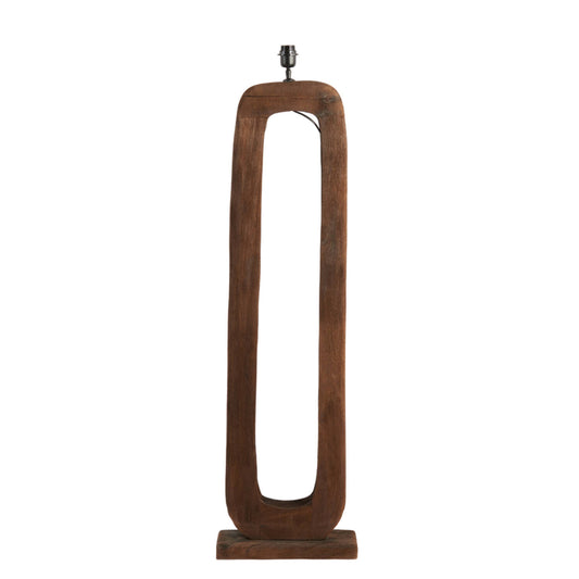 KelAfo Vloerlamp - Hout - 38x12x125cm - Chocoladebruin