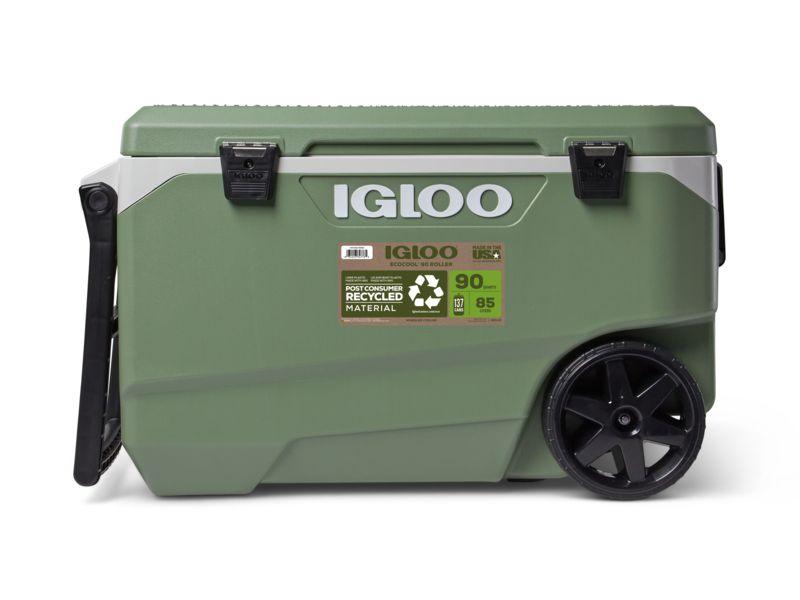 Igloo EcoCool Latitude 90 Roller Koelbox - 85 Liter - Vintage Green