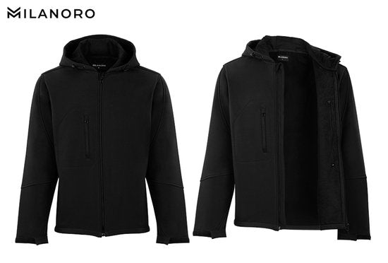 Milanoro - Wind- en waterdichte jasjes - Jas met kap - Navy - XXL