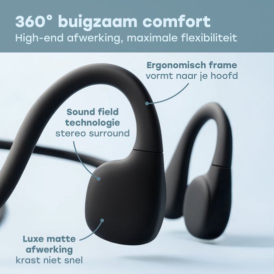 Audyn Bone G2 - Sport Oordopjes - Bone Conduction Hoofdtelefoon - Bluetooth - Open Oor Oordopjes - Draadloos - Waterbestendig - 8GB MP3