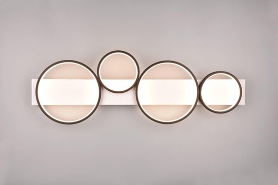 Trio Leuchten - Plafondlamp Medera 4 lichts L 100 cm wit zwart