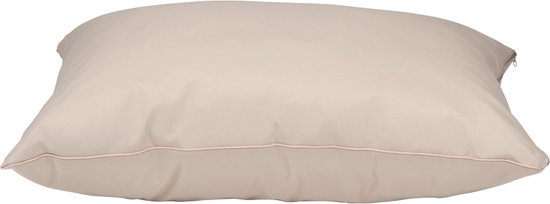 maxxpro Hondenkussen Maat S - Comfortabel Hondenbed Kleine Honden - Benchkussen voor Binnen - Honden Bed 60 x 80 x 15 cm - Duurzaam en Makkelijk Wasbaar - Beige