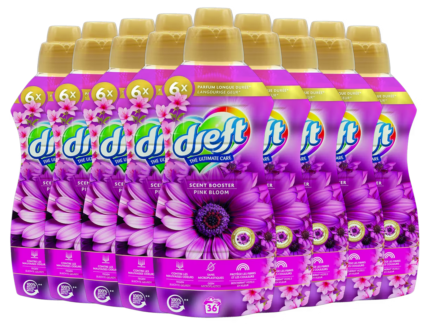 Dreft Vloeibare 9x Geurbooster Pink Eternal Garden – 720 ml – Langdurige Frisse Wasparfum En Stofverzorging