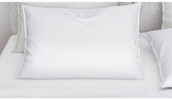 ZoHome Satinado Dekbedovertrek - Tweepersoons - 200x200/220 cm - Wit