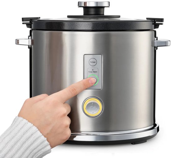 Solis Rice Cooker Multi 8162 - Rijstkoker en Stoomkoker - Voor Alle Soorten Rijst - Stoompan voor Rijst, Groente, Vis en Meer - 650 W - 1.2L