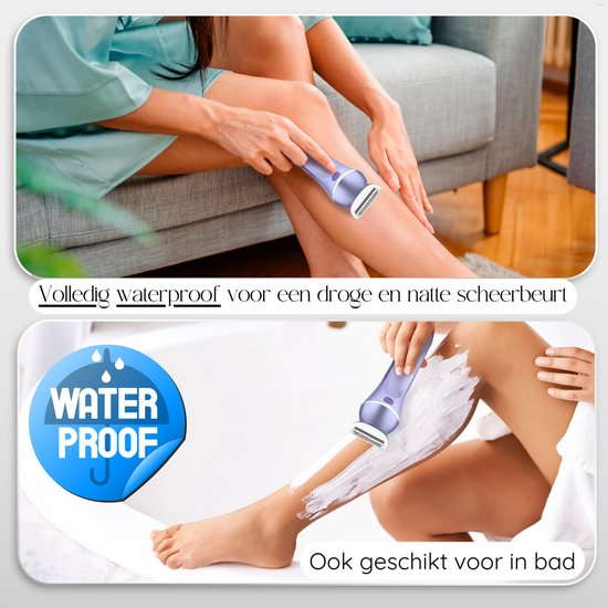 Sansbeauté® 7 in 1 Ladyshaves voor Vrouwen - Gezicht - Oksels - Benen - Epilator - Trimmer voor Vrouwen & Dames - Bikinitrimmer Dames - Scheerapparaat Vrouw