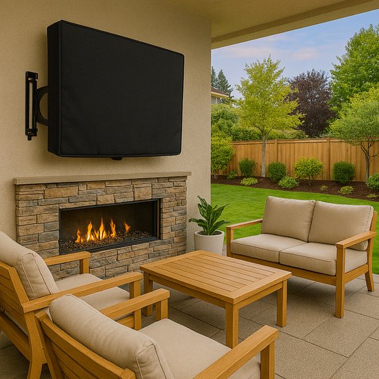 Alpina Outdoor televisiehoes - 81x58x11,5 cm - water- en vuilafstotend - zwart