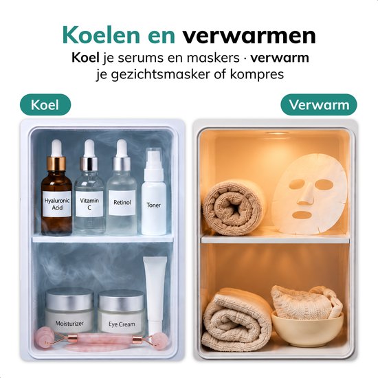 Soft & Silky Skincare koelkast - Mini - Make up Organizer - Make-up Koelkast - Cosmetica & Skincare - Auto koelkast - Beauty - Frigobox - ac/dc - koelkastje