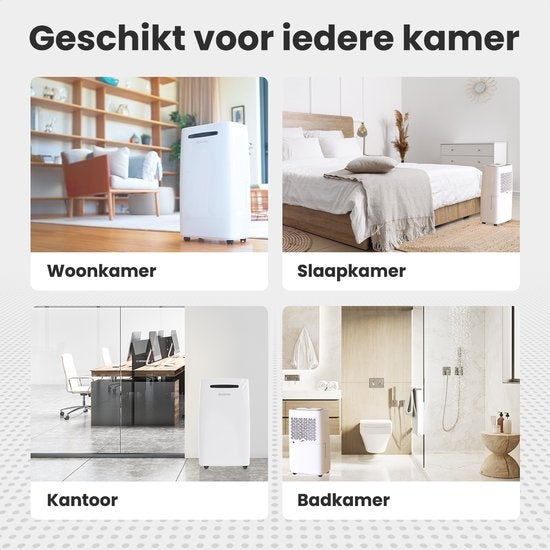 Auronic Luchtontvochtiger - Compact Plus Series - voor ruimtes tot 40 m² -  420 W - 20L - Wit