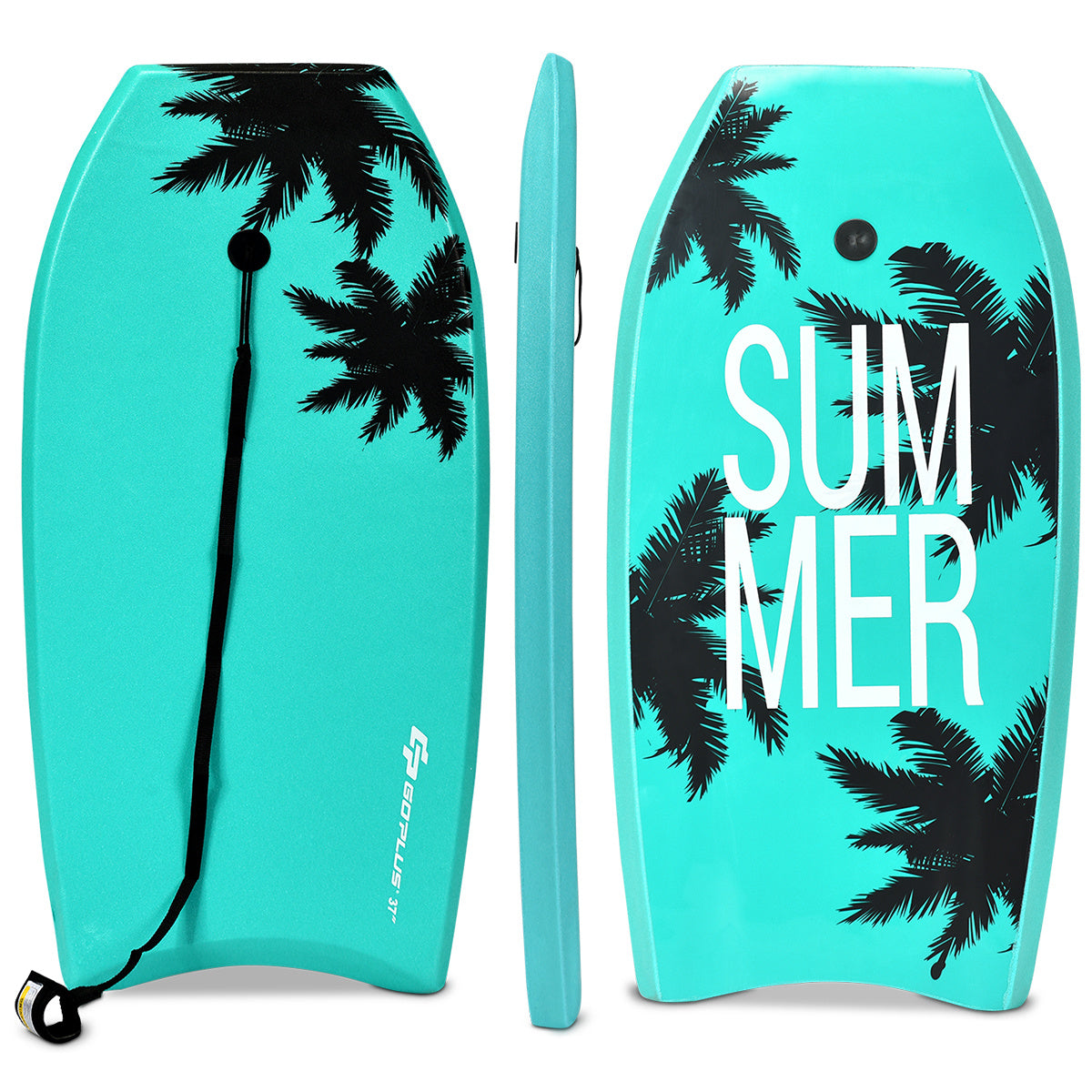 Goplus sup bord kinderen bodyboard surfplank surfplank groen 104 x 52 x 6 cm