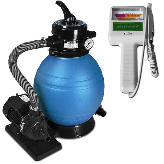Monzana Zandfilterpomp - 10.200-L/u - Incl. Watertester pH Chloor