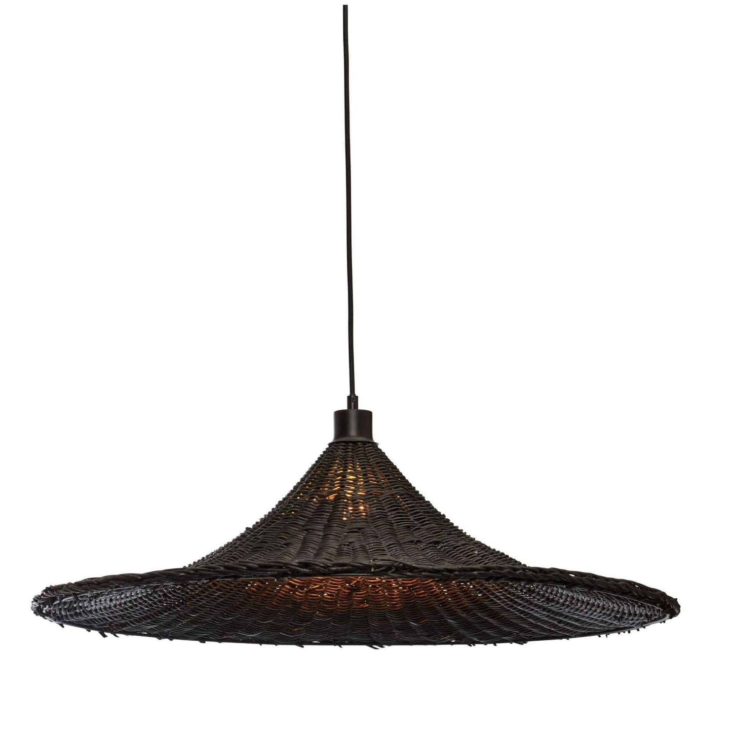 Good&Mojo Hanglamp Borabora – Ø70cm – Rotan – Zwart