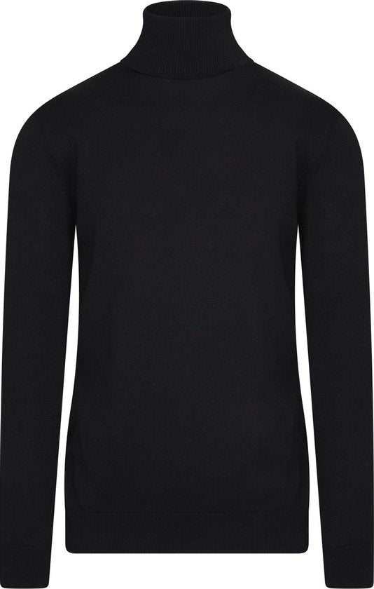 Cappuccino Italia - Heren Sweaters Coltrui Black - Zwart - Maat L
