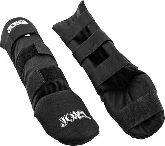 Joya Fightgear - "Velcro" scheenbeschermers - Zwart - XS