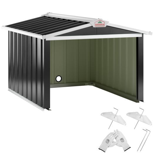 Robotmaaier Garage met Zadeldak 86x100x63cm antraciet