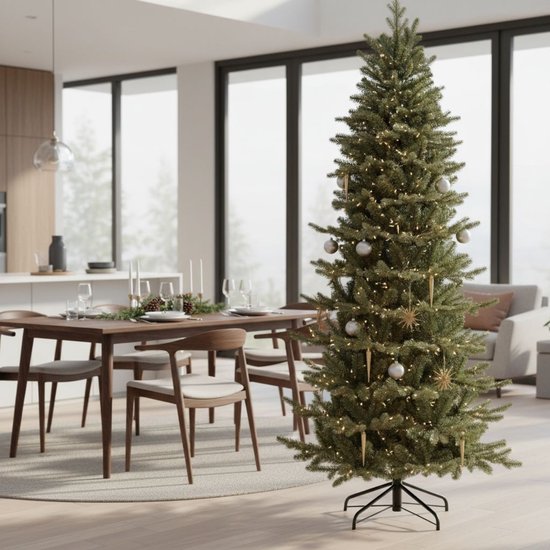 Triumph Tree Sherwood Smalle Kunstkerstboom - Kunst Kerstboom H260 x Ø109 cm - Groen