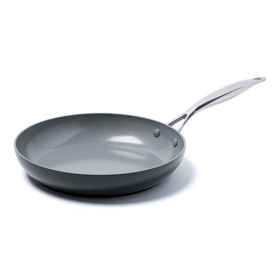 Greenpan Venice Pro Aluminium Koekenpan Ø 28cm – PFAS-vrij - Inductie – Ovenbestendig tot 220°C – Vaatwasserbestendig – Snelle opwarming – RVS handgrepen - Zwart