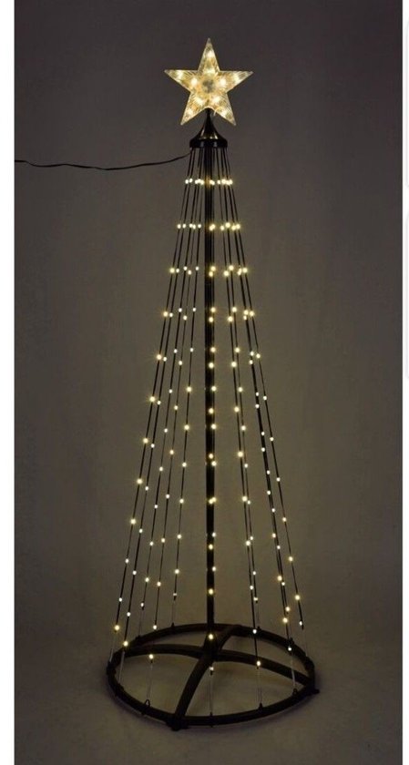 LED kerstdecoratie voor buiten 210 cm met 370 warm witte LED's
