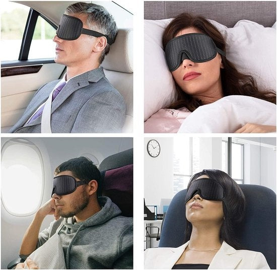 Northwall Slaapmasker Luxe - 100% Verduisterend - 3D Traagschuim - met Opbergzakje