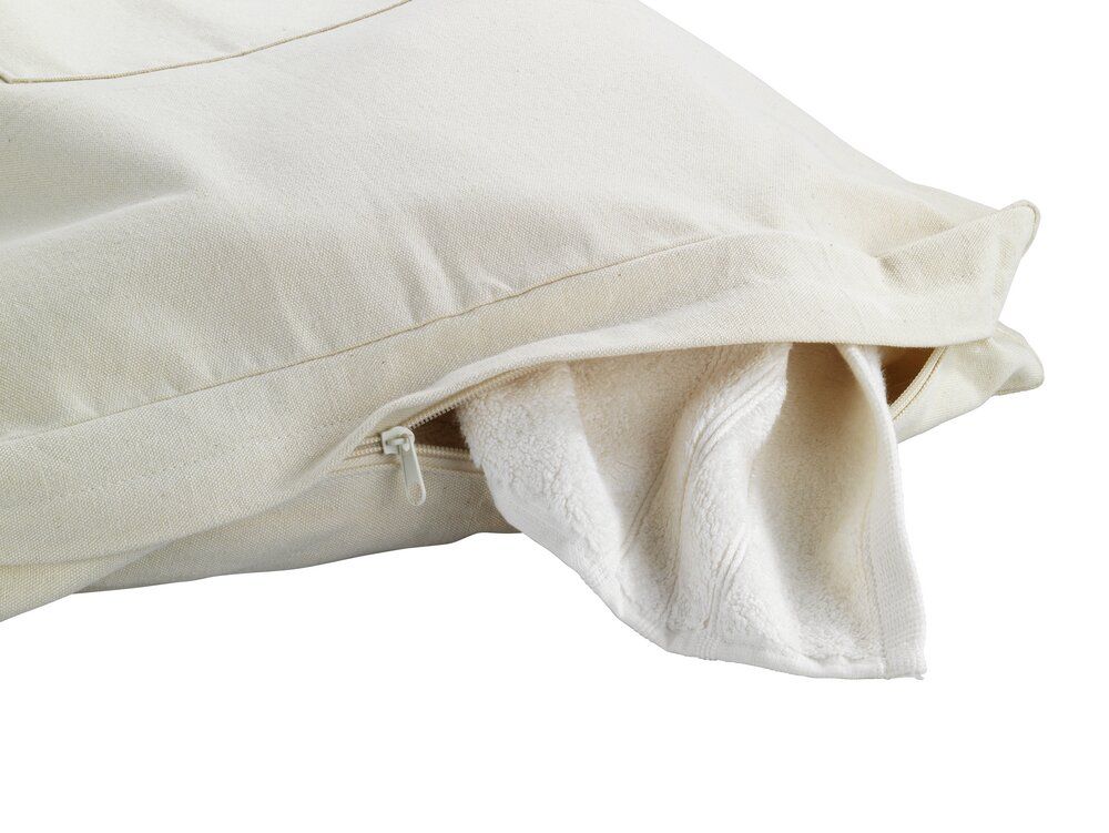WENKO Canguro Over-Deur Wasmand Beige - 65L - Katoen - Met RVS Haken