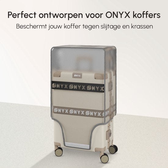 ONYX Kofferhoes 65L - 28x46x67CM - Koffer Beschermhoes - Transparant