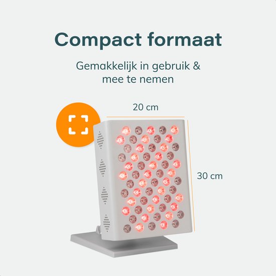 Soft&Silky Infraroodlamp - 300W - 630/850NM - 60LEDs - Infraroodtherapie - Rood Licht Therapie - Lamp Voor Spieren - Lichttherapie - Gezicht - Gewrichten - Red Light