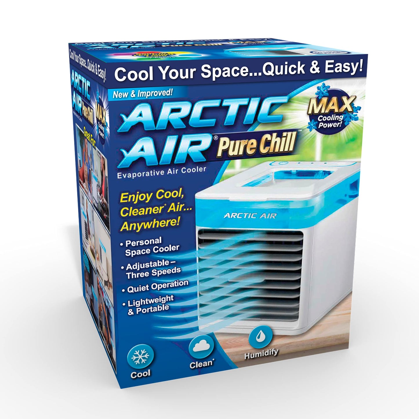 Arctic Air Pure Chill Luchtkoeler - 3 Snelheden - Draagbaar