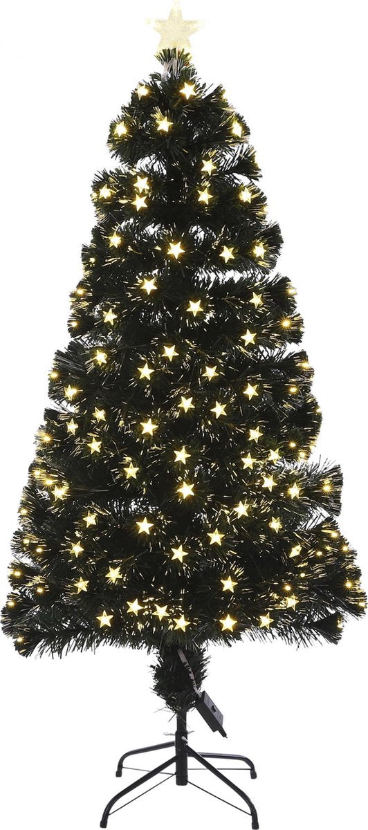 Luca Lighting Mercury Kunstkerstboom met Fiber Optic LED-Verlichting - H150 x Ø65 cm - Groen