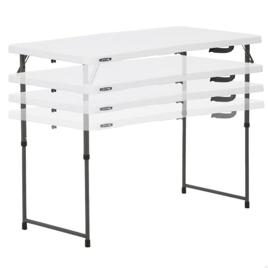 Lifetime Kevin Tafel - Opvouwbaar - 122x61x91cm - Wit