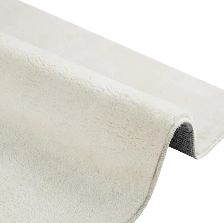 tectake Soft Zone Vloerkleed – Kortpolig – Extra Zacht – Crème – 200 × 290 cm