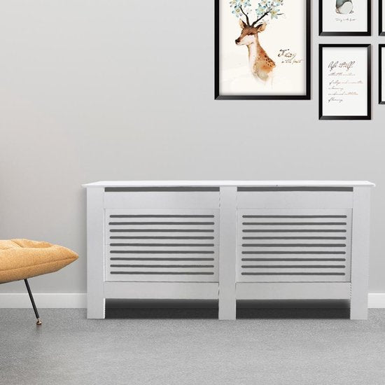 Radiatorombouw - verwarmingsombouw - radiatoromkasting - 172 cm x 82 cm - wit