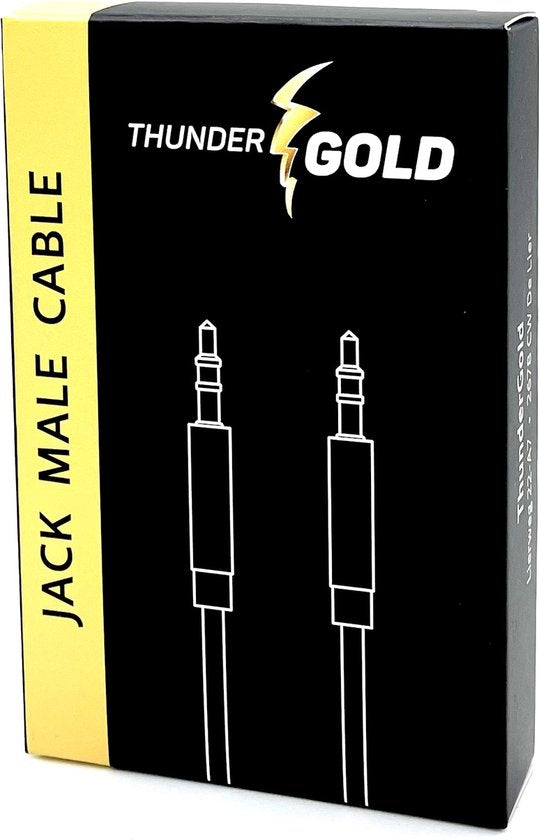 ThunderGold Aux kabel - Audiokabel 3,5 mm - Jack kabel - Male to Male - 1,5 meter