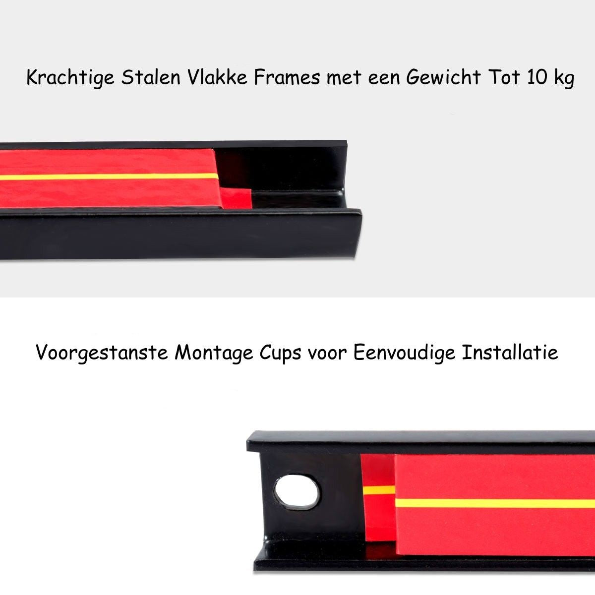 Coast Magnetische Wand Gereedschapshouder - 6 stuks - 46 cm Rood en Zwart