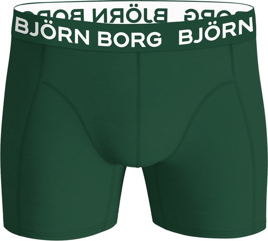 Björn Borg Cotton Stretch boxers - Maat XXL - heren boxers normale lengte (7-pack) - groen - zwart - blauw - zwart - blauw - zwart - blauw