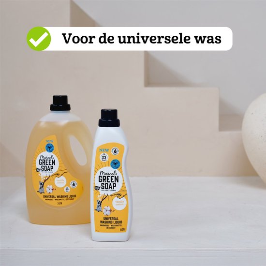 Marcel's Green Soap Universeel Wasmiddel - Grootverpakking - Vanille & Katoen - 3L - 69 wasbeurten