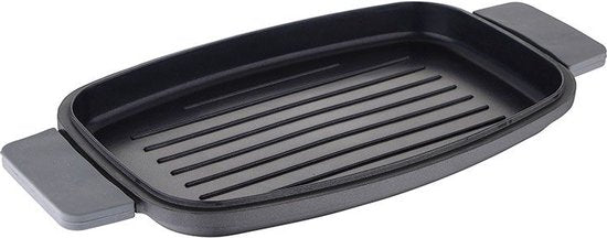Bergner Infinity Chefs Grillplaat 42 X 22 Cm - Gegoten Aluminium - Soft-Touch Handvaten