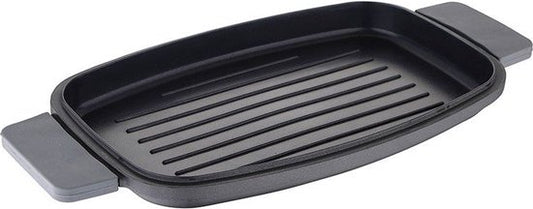 Bergner Infinity Chefs Grillplaat 42 X 22 Cm - Gegoten Aluminium - Soft-Touch Handvaten