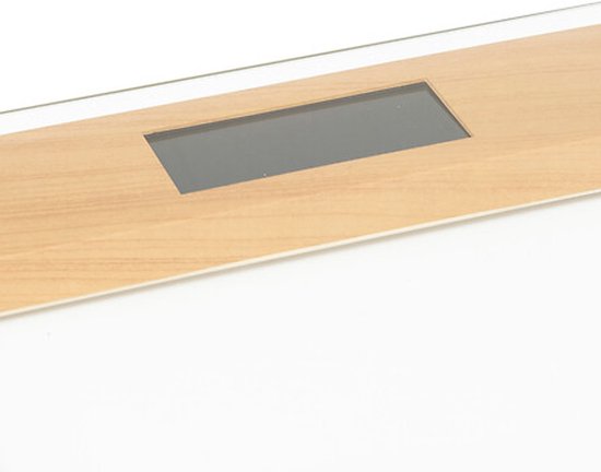 5Five Personen weegschaal - transparant - glas - 28 x 28 cm - weegschalen