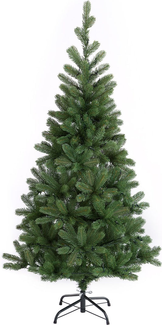 Casaria Kunstkerstboom – 140cm Kerstverlichting 100 LEDS - Groen